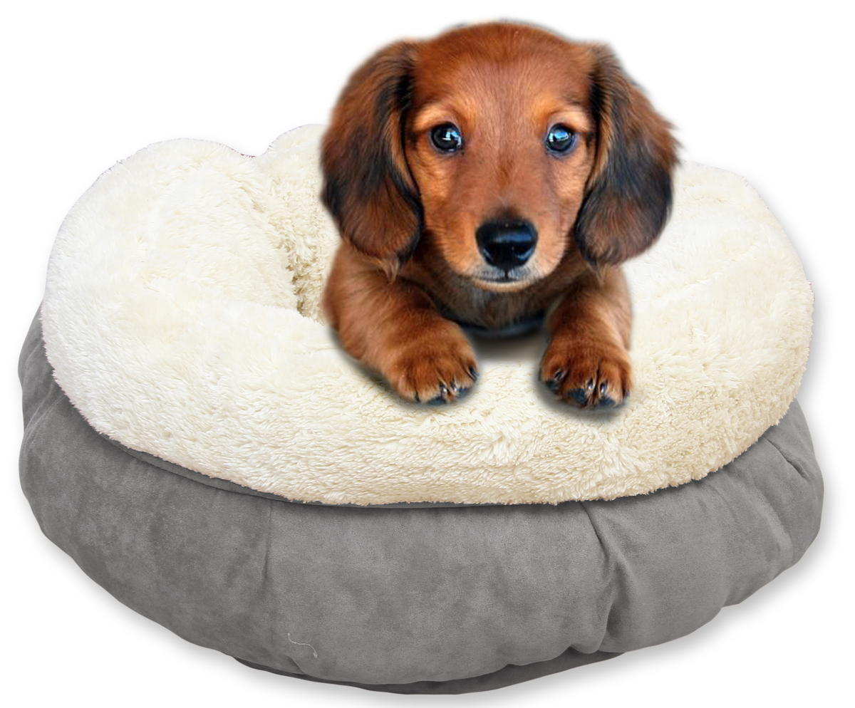 AFP Lambswool Donut Bed TAN Beige - Afbeelding 3