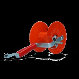 Haspel Mini met rem voor 250 m lint en 500 m draad
