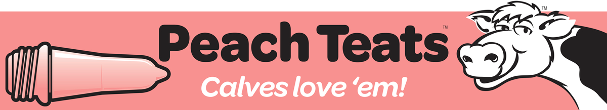Kalveremmer speen 100 mm Peach Teats - Afbeelding 5