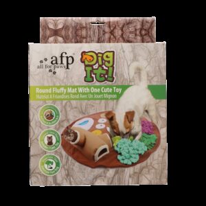 AFP Dig it - Round Fluffy mat with cute toy