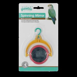 Bird spinning mirror
