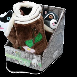 AFP Dig it - Tree Trunk Burrow - M with 2 cute toys