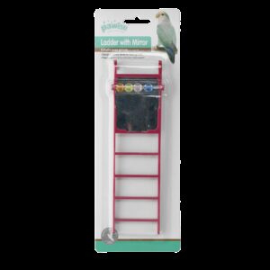 Bird ladder with mirror