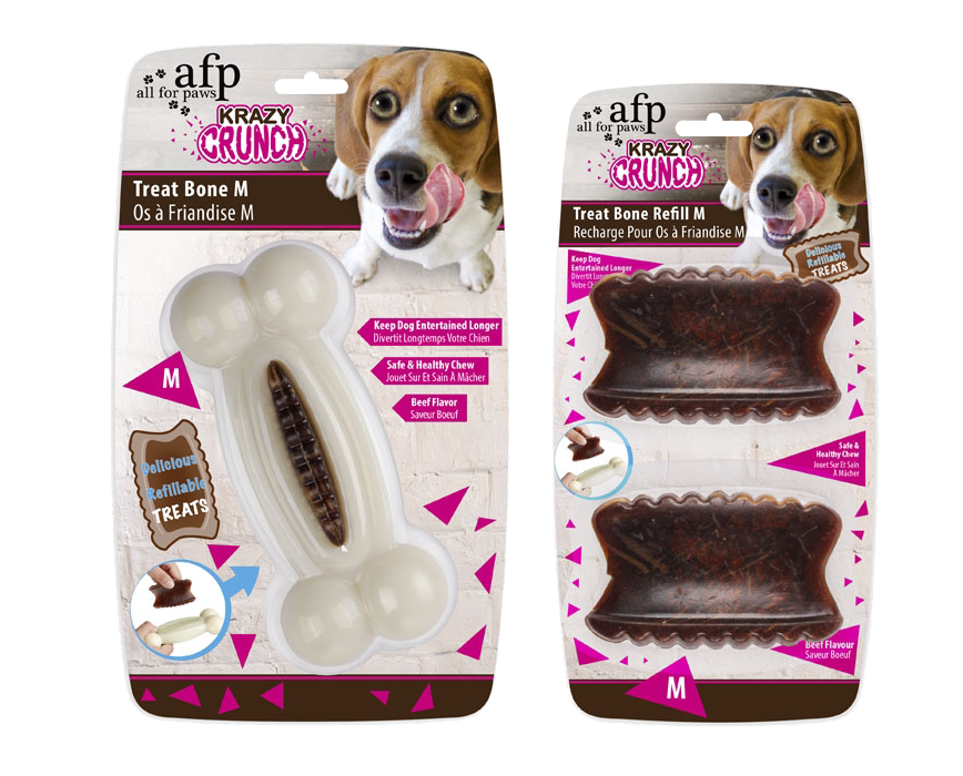 AFP Krazy Crunch-Treat Bone Refill M 2 pack - Afbeelding 2