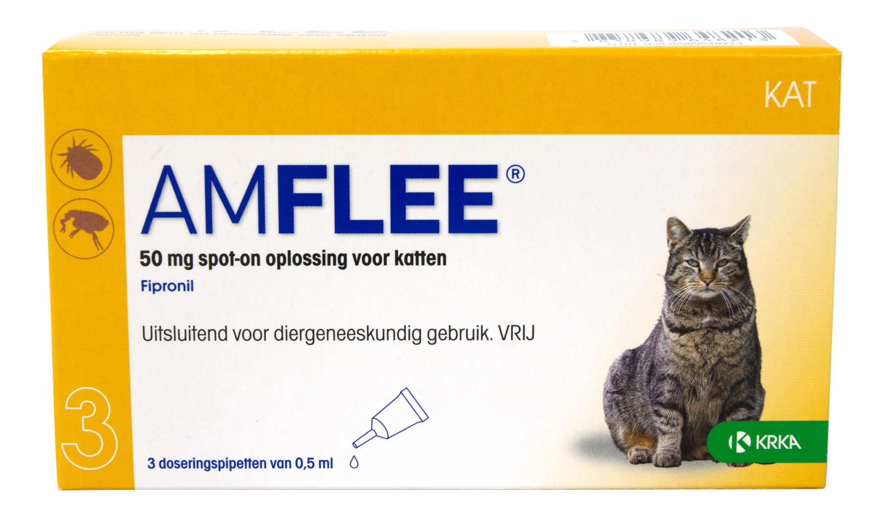 Amflee 50 mg Spot-on Kat (>1kg) - Afbeelding 2