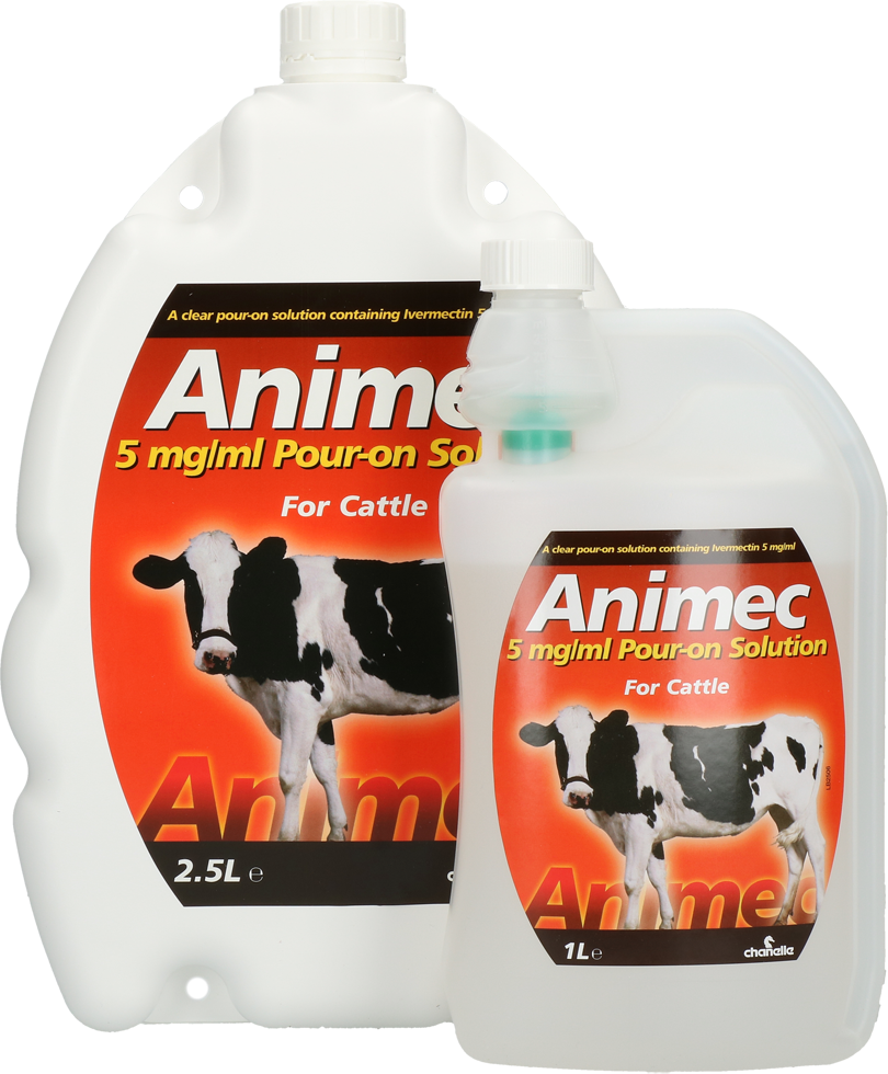 Animec 0,5% w/v pour on solution REG NL URA