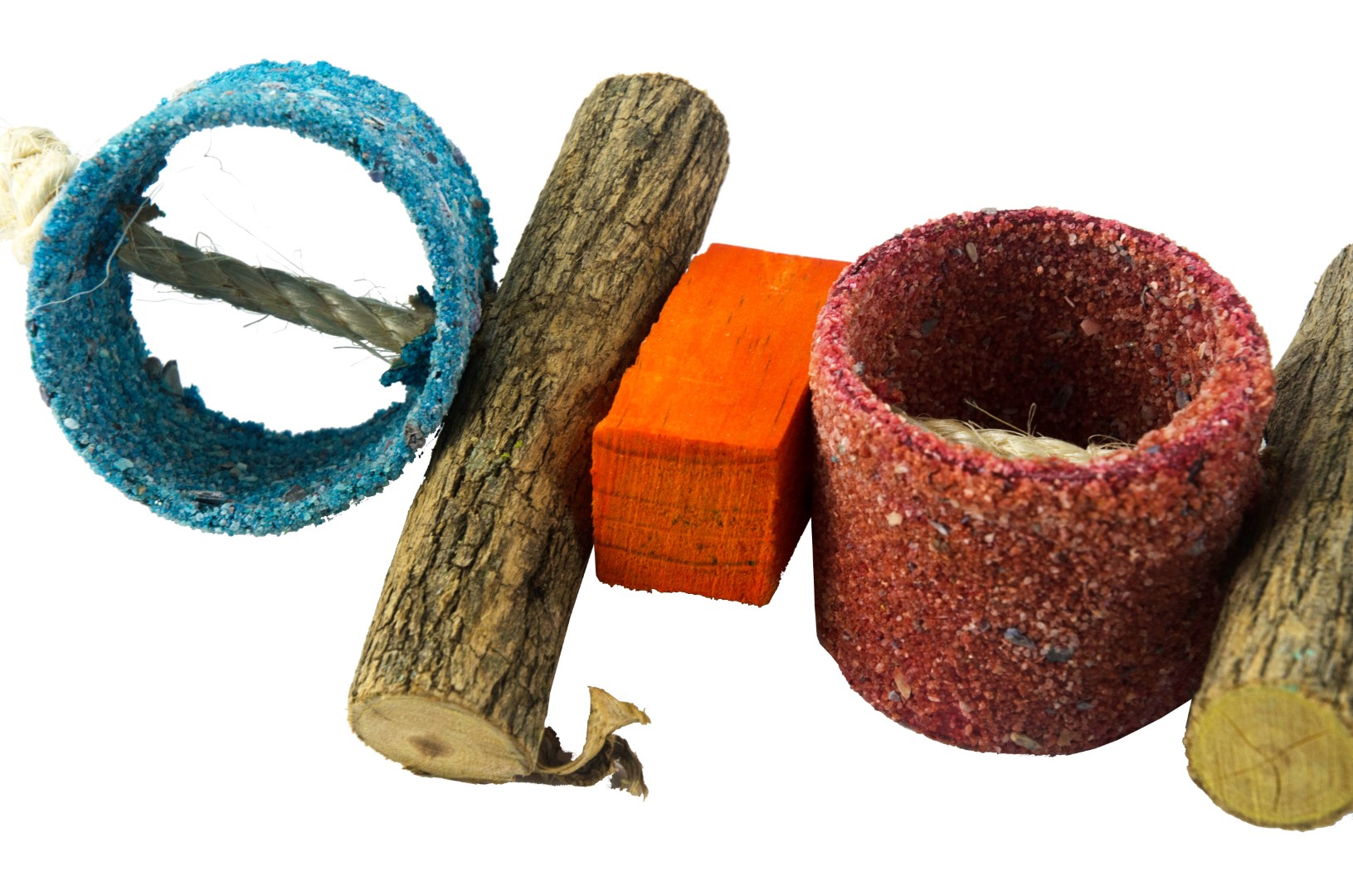 Birrdeeez Sekelbos Tubes Parrot Toy - Afbeelding 3