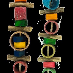 Birrdeeez Sekelbos Tubes Parrot Toy