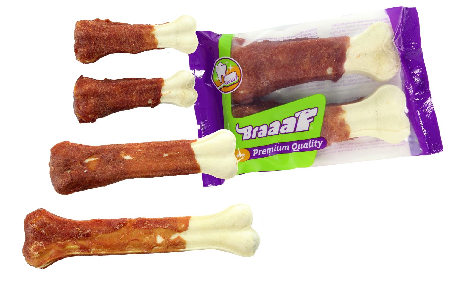 Braaaf Pressed Duck Bones 25 cm (1 pcs)