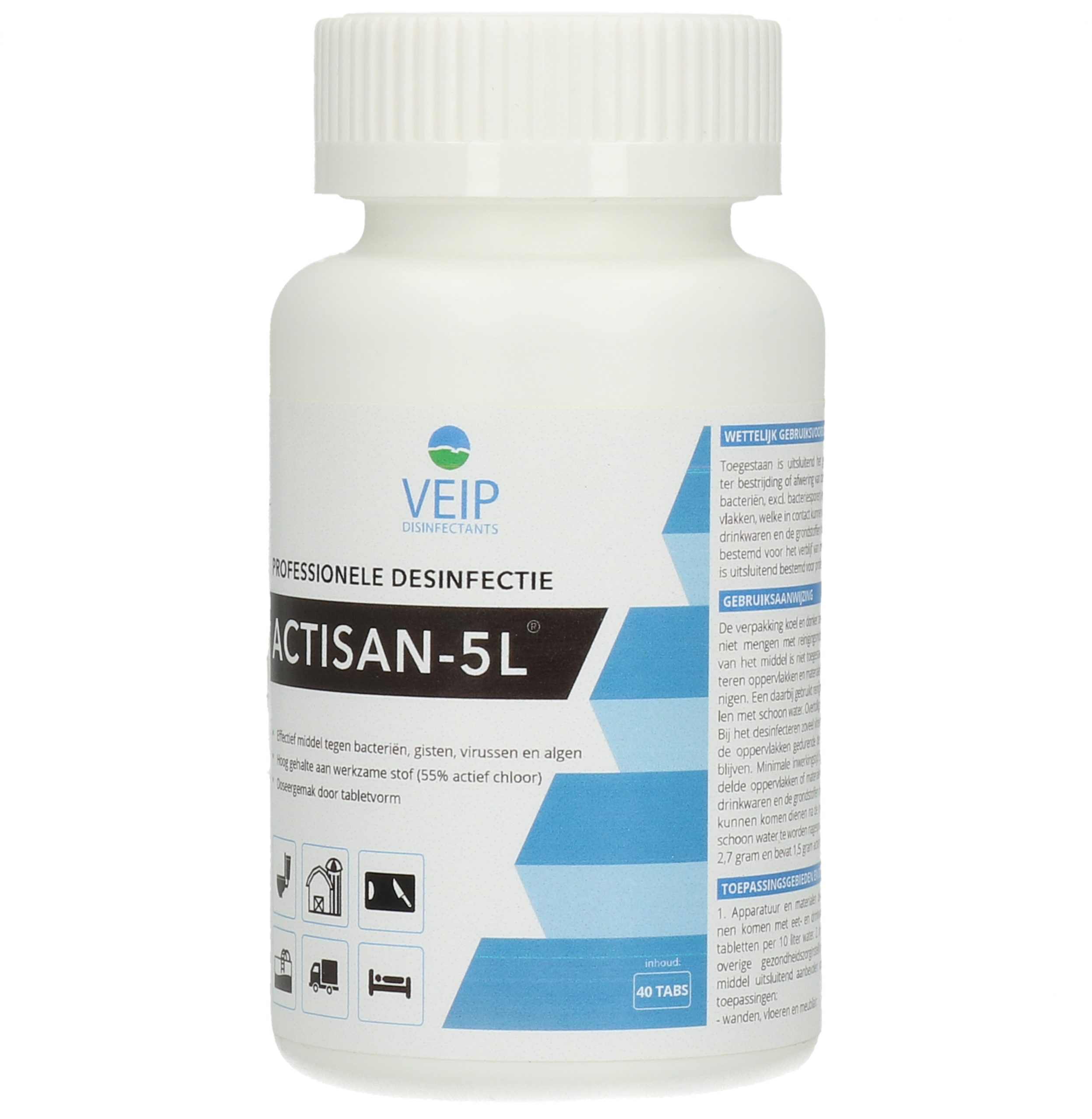 Chloortabletten Actisan 5L (300 st) - Afbeelding 4