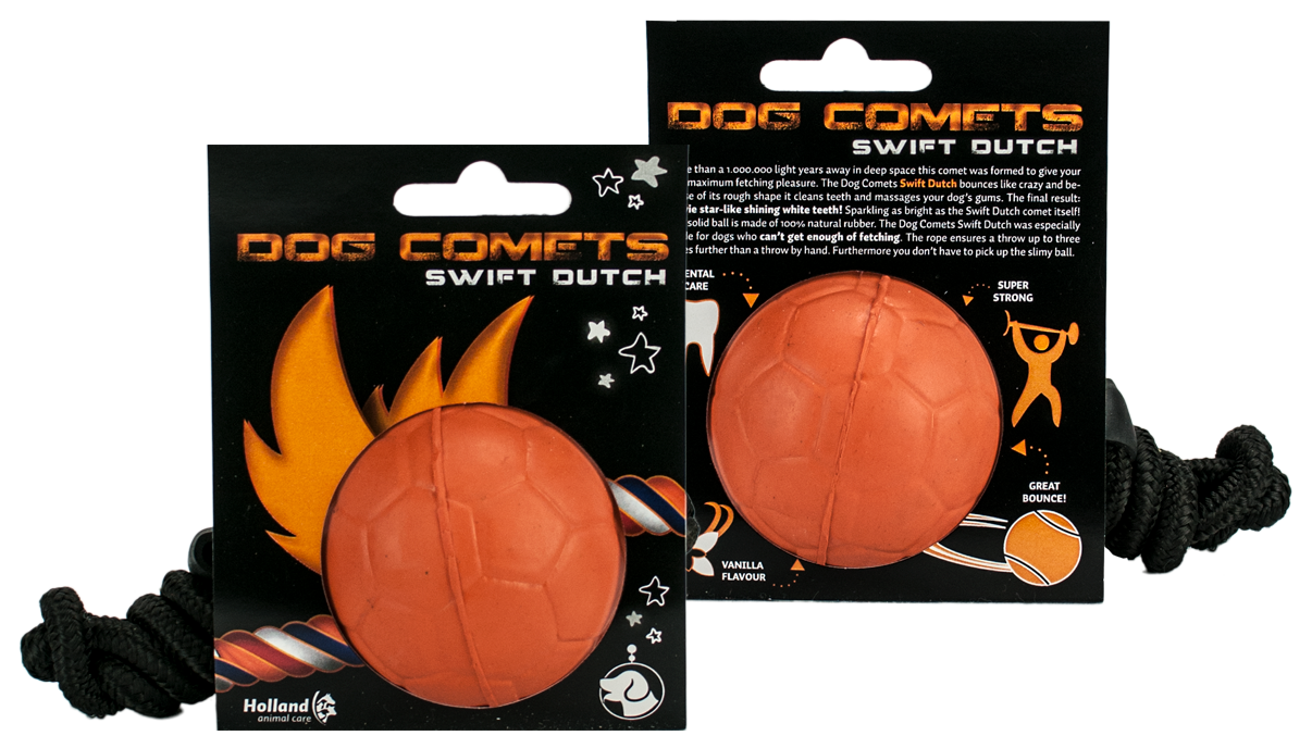 Dog Comets Ball Swift Dutch met Touw - Afbeelding 4