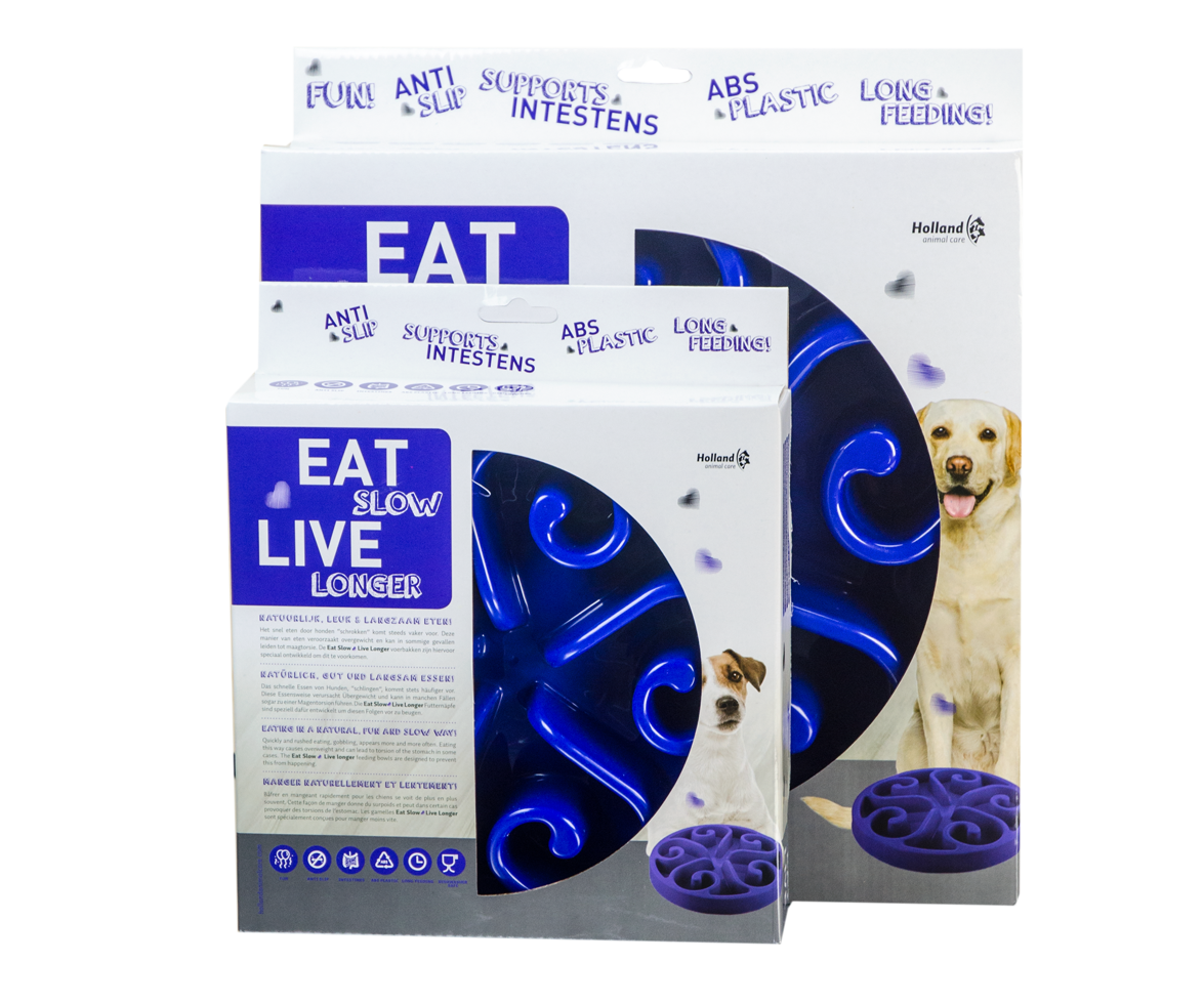 Eat Slow Live Longer Original Blue L - Afbeelding 2