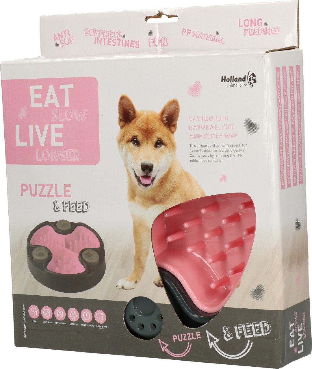 Eat Slow Live Longer Puzzle and Feed Pink - Afbeelding 3