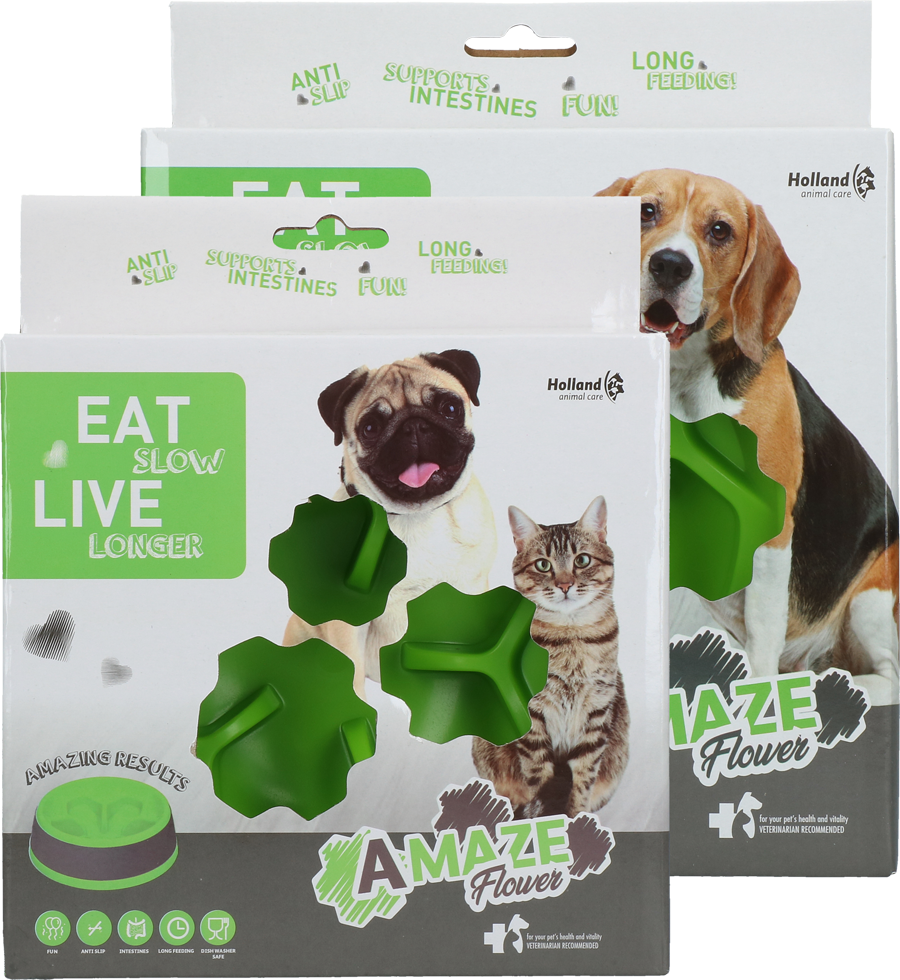 Eat Slow Live Longer Amaze Flower Green M