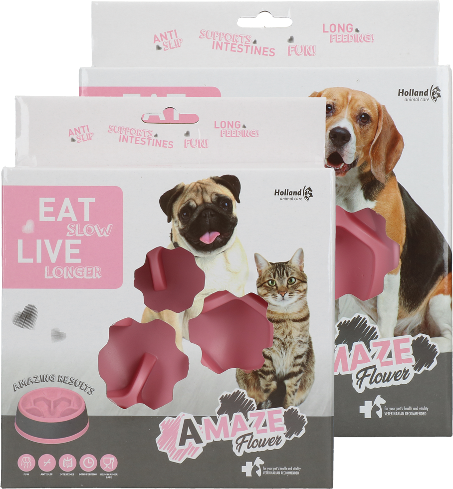 Eat Slow Live Longer Amaze Flower Pink M