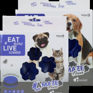 Eat Slow Live Longer Amaze Flower Blue S