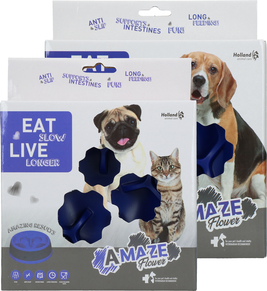 Eat Slow Live Longer Amaze Flower Blue S