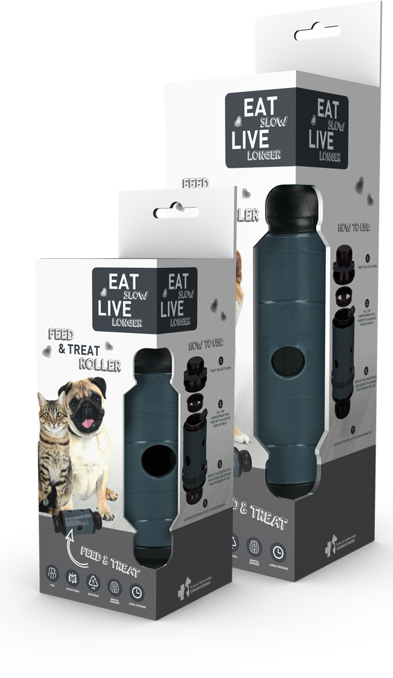 Eat Slow Live Longer Feed and Treat L Grijs - Afbeelding 5