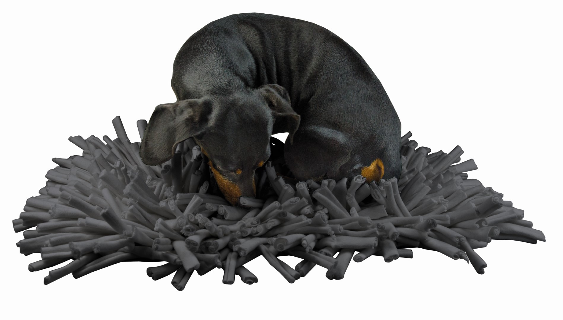 Eat Slow Live Longer Play Mat Grey - Afbeelding 2