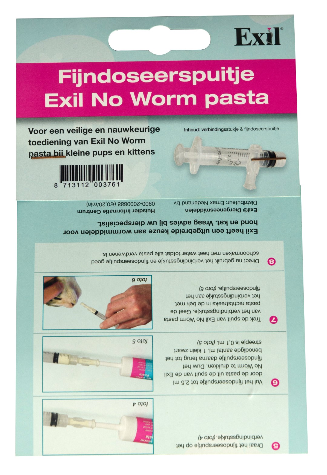 Fijndoseerspuitje No Worm pasta (6 Ce) - Afbeelding 3