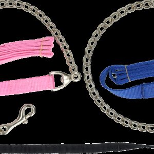 Geleidelijn met ketting zwart 250cm
