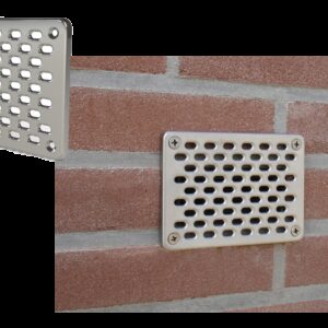 GevelFix RVS voorzetrooster 10 x 14 cm