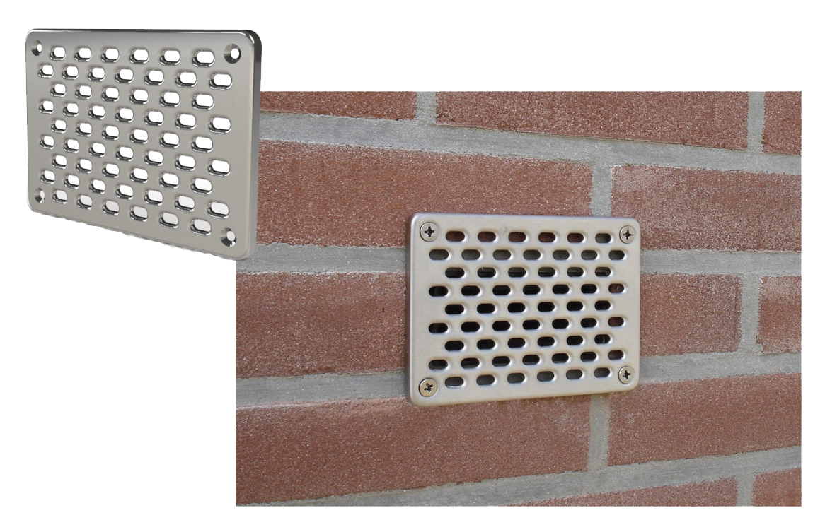 GevelFix RVS voorzetrooster 10 x 14 cm