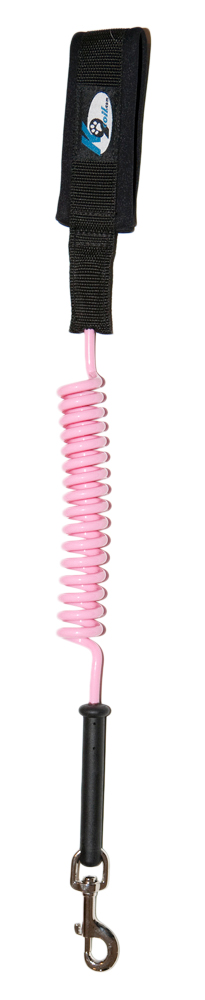 K9 Coil Leash Large Pink - Afbeelding 3