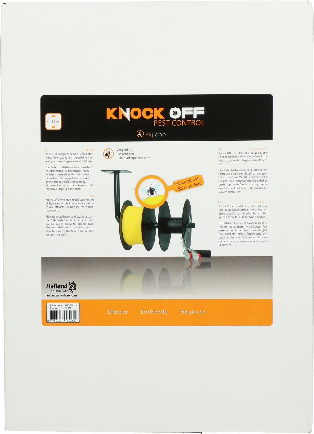 Knock Off Vliegenlint Compleet 400 Meter - Afbeelding 2