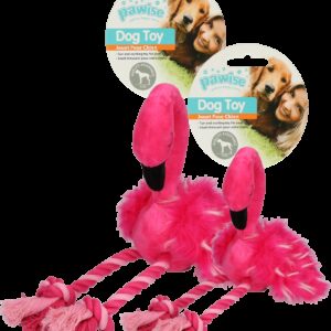 Flamingo met poten van touw L