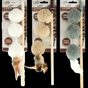 AFP Lambswool-Lamb Kebab Wand Catnip