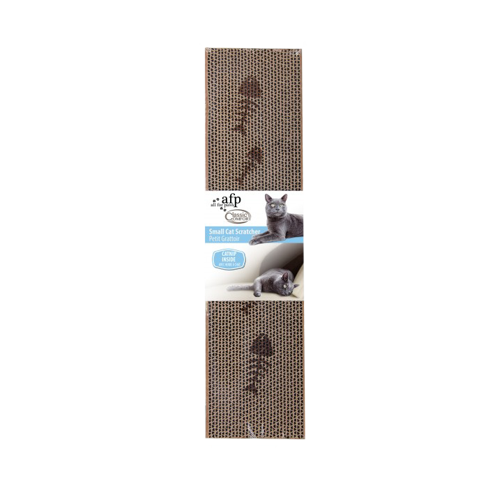 AFP Cardboard Scratcher Regular 44x11cm with Catnip - Afbeelding 2