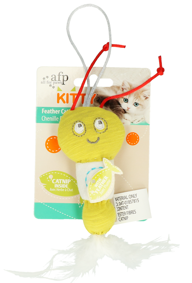 AFP Kitty Feather Caterpillar Yellow