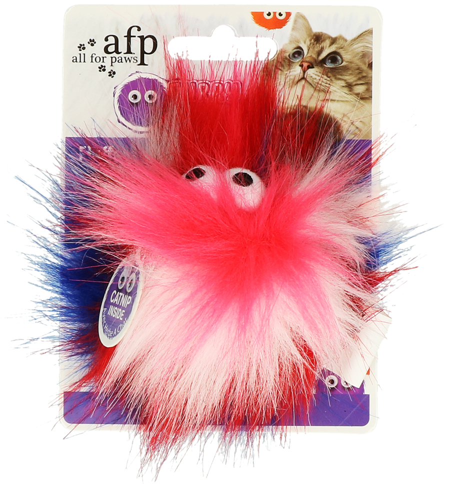 AFP Furry Fluffy Ball Red - Afbeelding 2