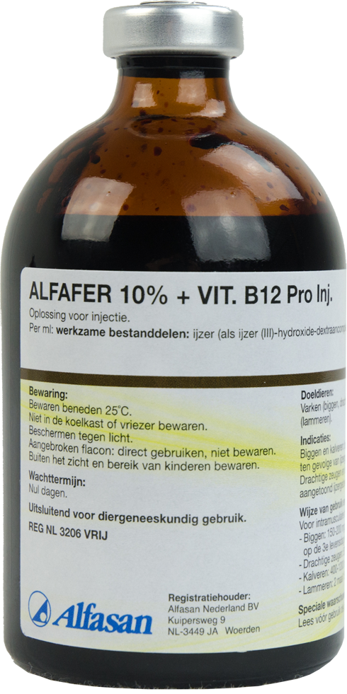 Alfafer 10% + Vit. B12 Pro Inj. REG NL VRIJ