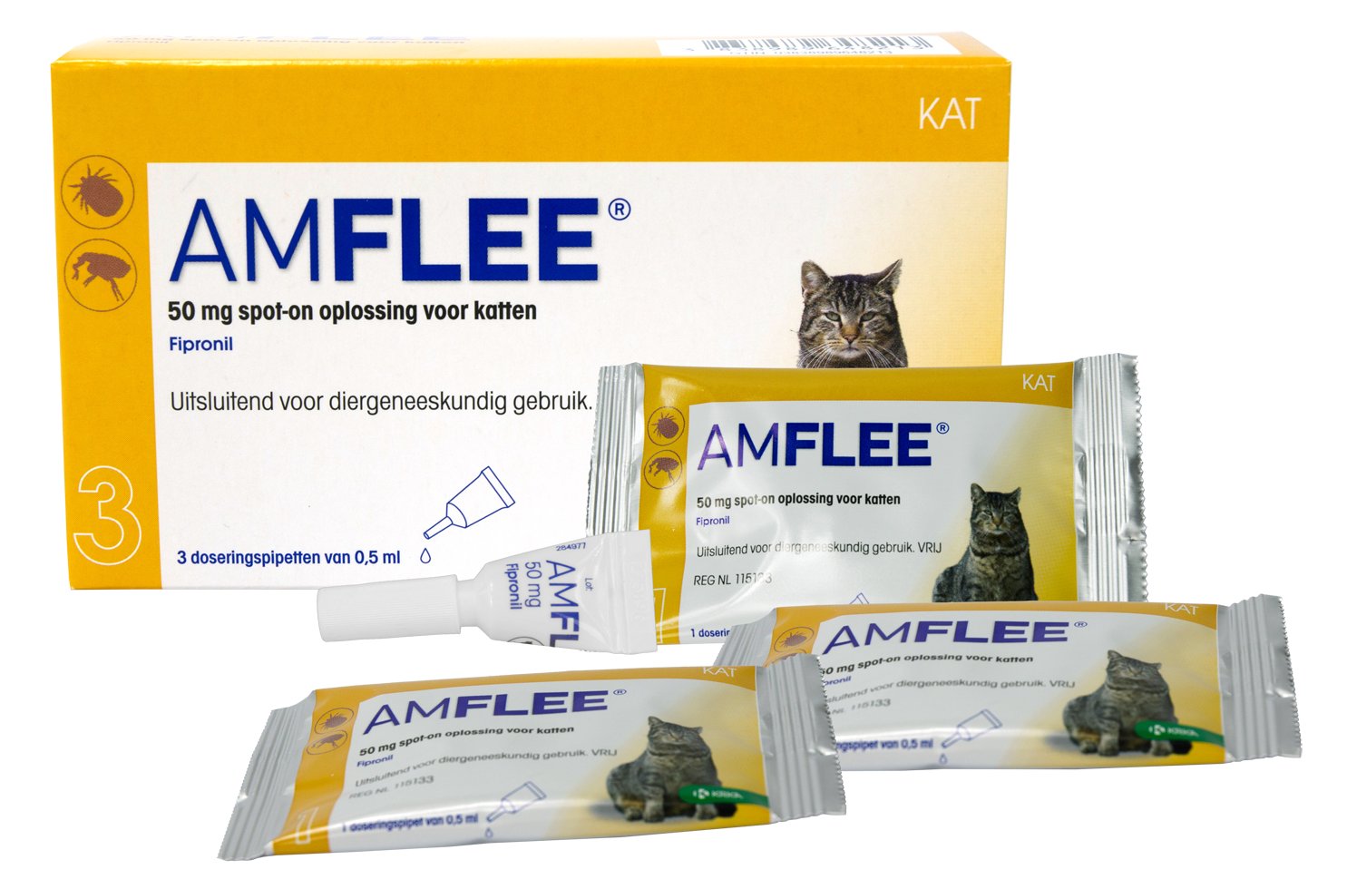 Amflee 50 mg Spot-on Kat (>1kg)