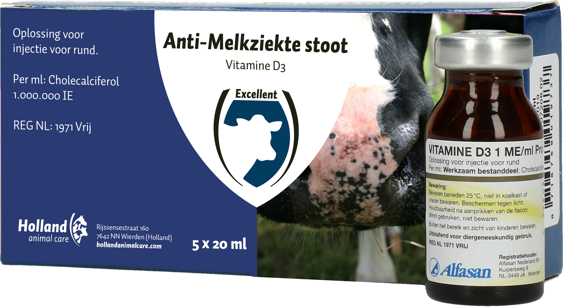 Anti-Melkziektestoot (Vitamine D3 1 ME/ML Pro)REG NL VRIJ