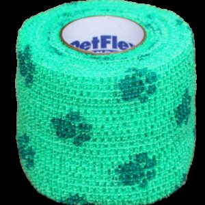 Bandage Petflex Neon Green Paw