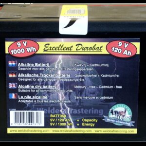 Batterij Durobat 9V / 120Ah (H11,4 x L16,6 x B11,2 cm)