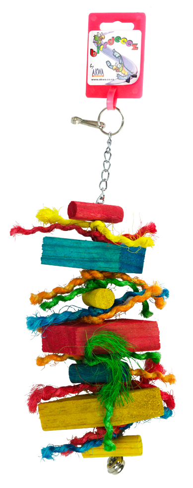 Birrdeeez Parakeet Toy Wood straight 26cm
