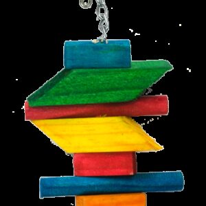 Birrdeeez Parakeet Toy Wood Zig Zag