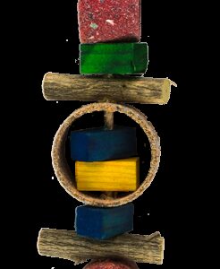 Birrdeeez Jungle Rings Parrot Toy