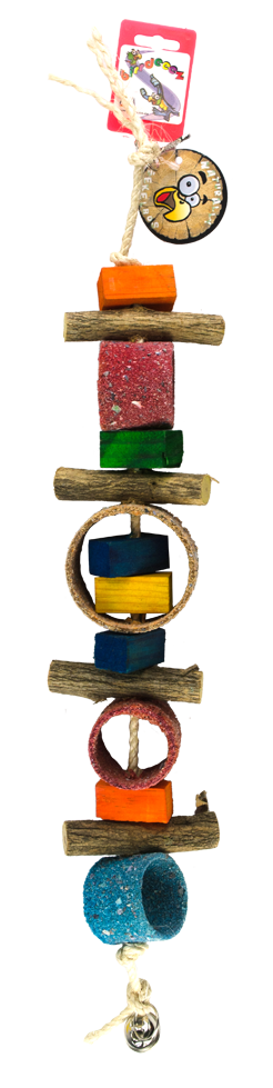 Birrdeeez Jungle Rings Parrot Toy
