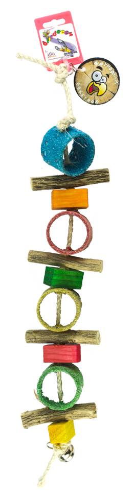 Birrdeeez Sekelbos Tubes Parrot Toy - Afbeelding 2