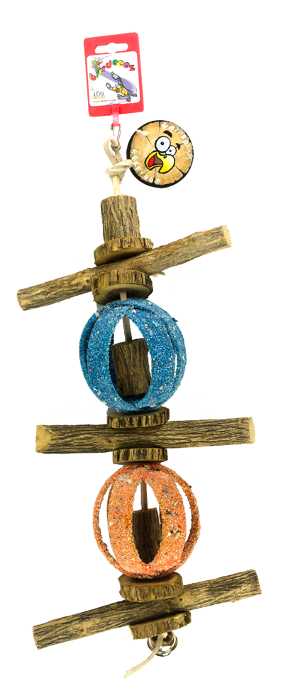 Birrdeeez Double Circus Ball & Sekelbos Toy - Afbeelding 2
