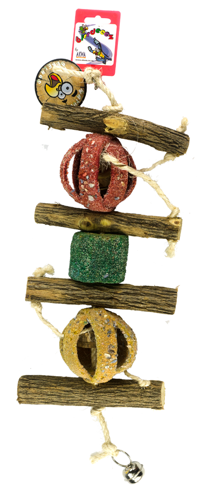Birrdeeez Coral Ball Sekelbos Puzzle Bird Toy