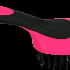 Excellent staart en manen borstel roze/zwart