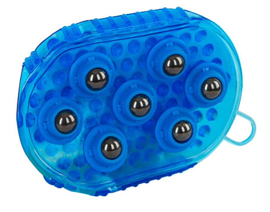 Borstel magneet massage blauw