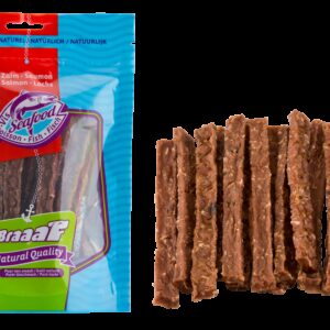 Braaaf Salmon Fish Strips 12 cm
