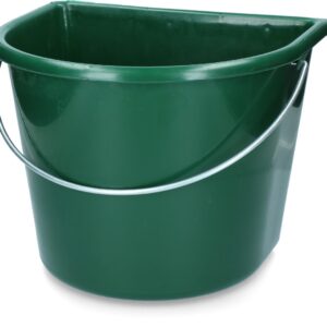 Emmer met vlakke kant 15 l groen